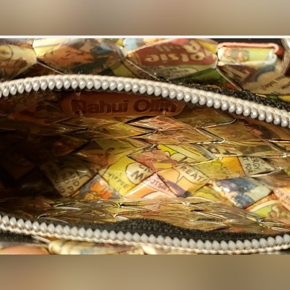 ♥️ NWOT Nahui Ollin For Tootsie Roll / Pop Owl Wrapper Clutch Purse Wristlet ♥️ - Picture 5 of 9
